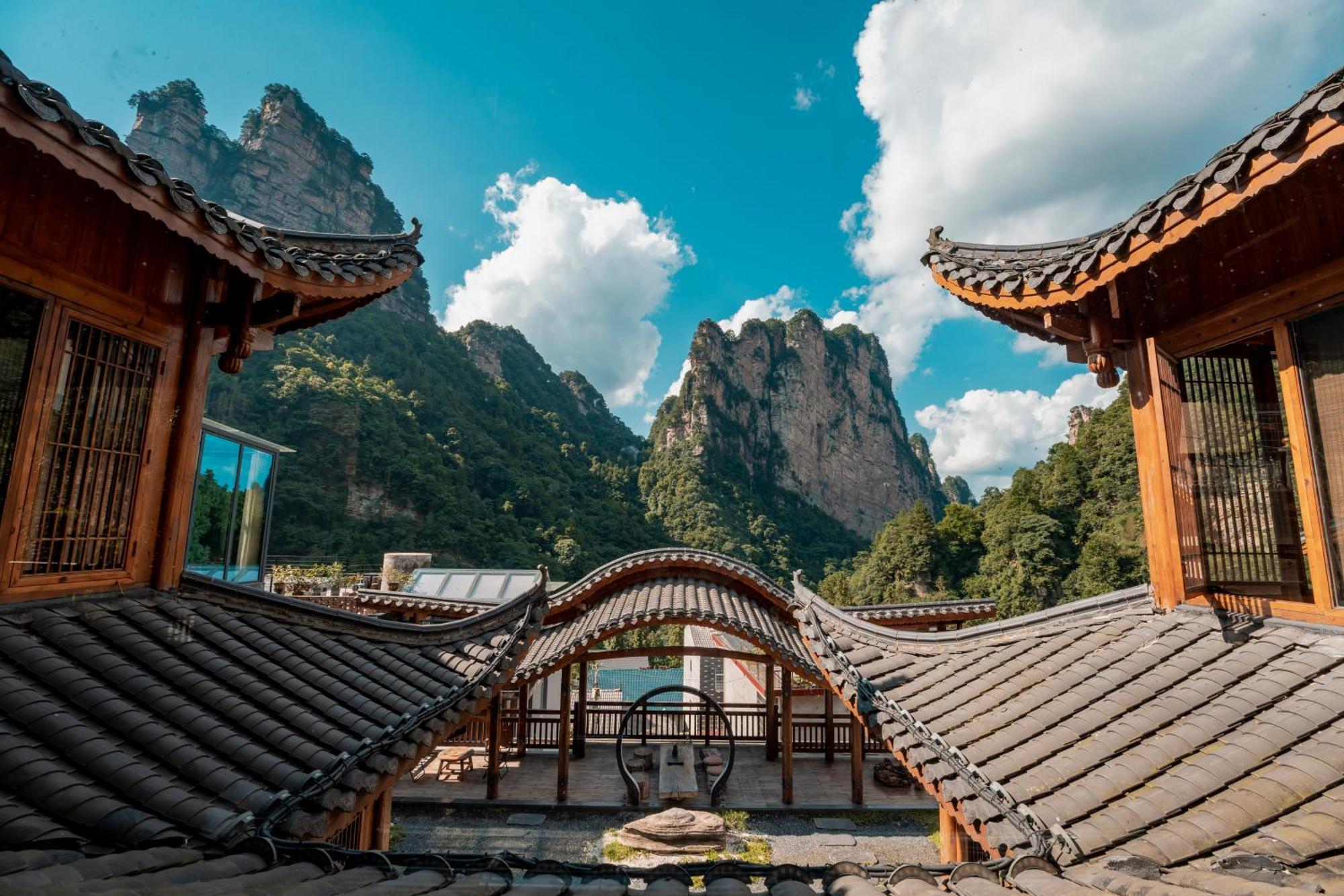 雾里观阵山 Foggy Valley Zhangjiajie Exteriör bild